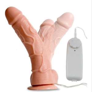 19 cm Kumandalı Gerçekçi Titreşimli Dildo Vibratör Penis
