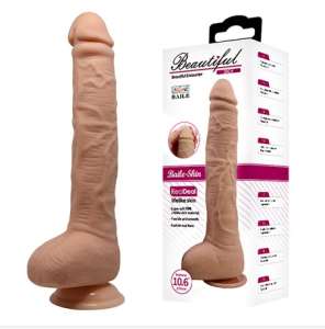 27 cm Belden Bağlamalı Büyük Boy Realistik Vantuzlu Dildo Penis